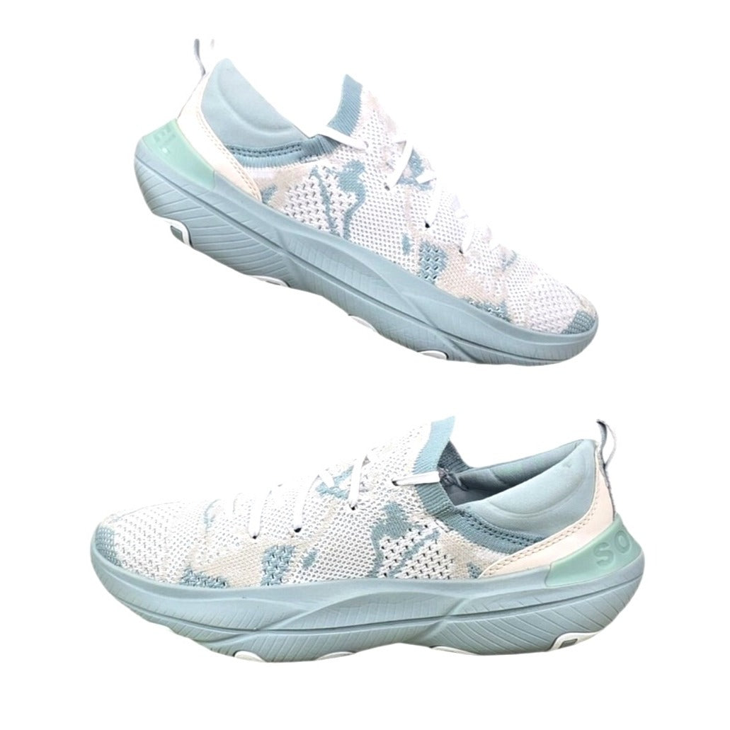 Sorel 8.5 Women's Kinetic RNEGD Lace Sneaker Aqua/White