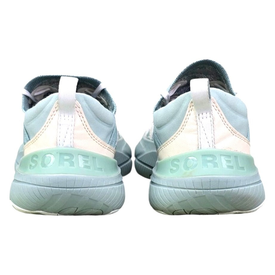Sorel 8.5 Women's Kinetic RNEGD Lace Sneaker Aqua/White