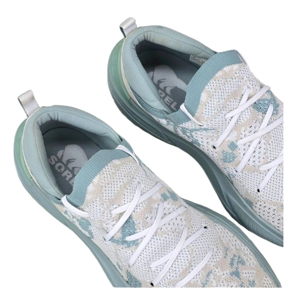 Sorel 8.5 Women's Kinetic RNEGD Lace Sneaker Aqua/White