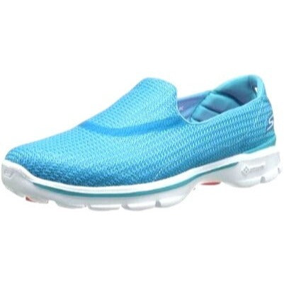 Skechers Go Walk 3 Aqua Blue Slip-On Shoes Women's Size 7