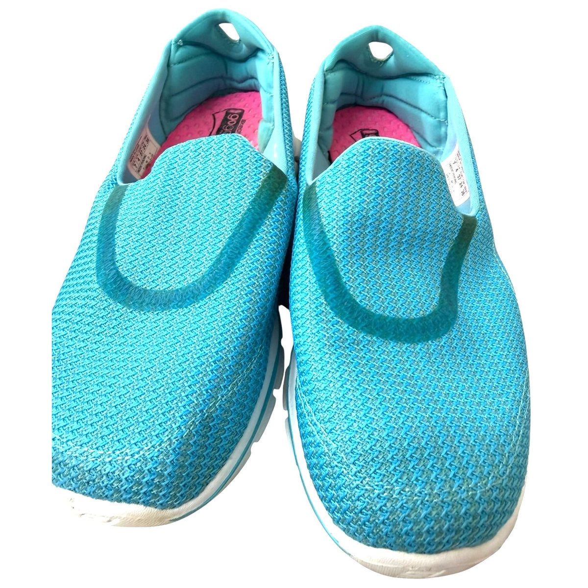 Skechers Go Walk 3 Aqua Blue Slip-On Shoes Women's Size 7