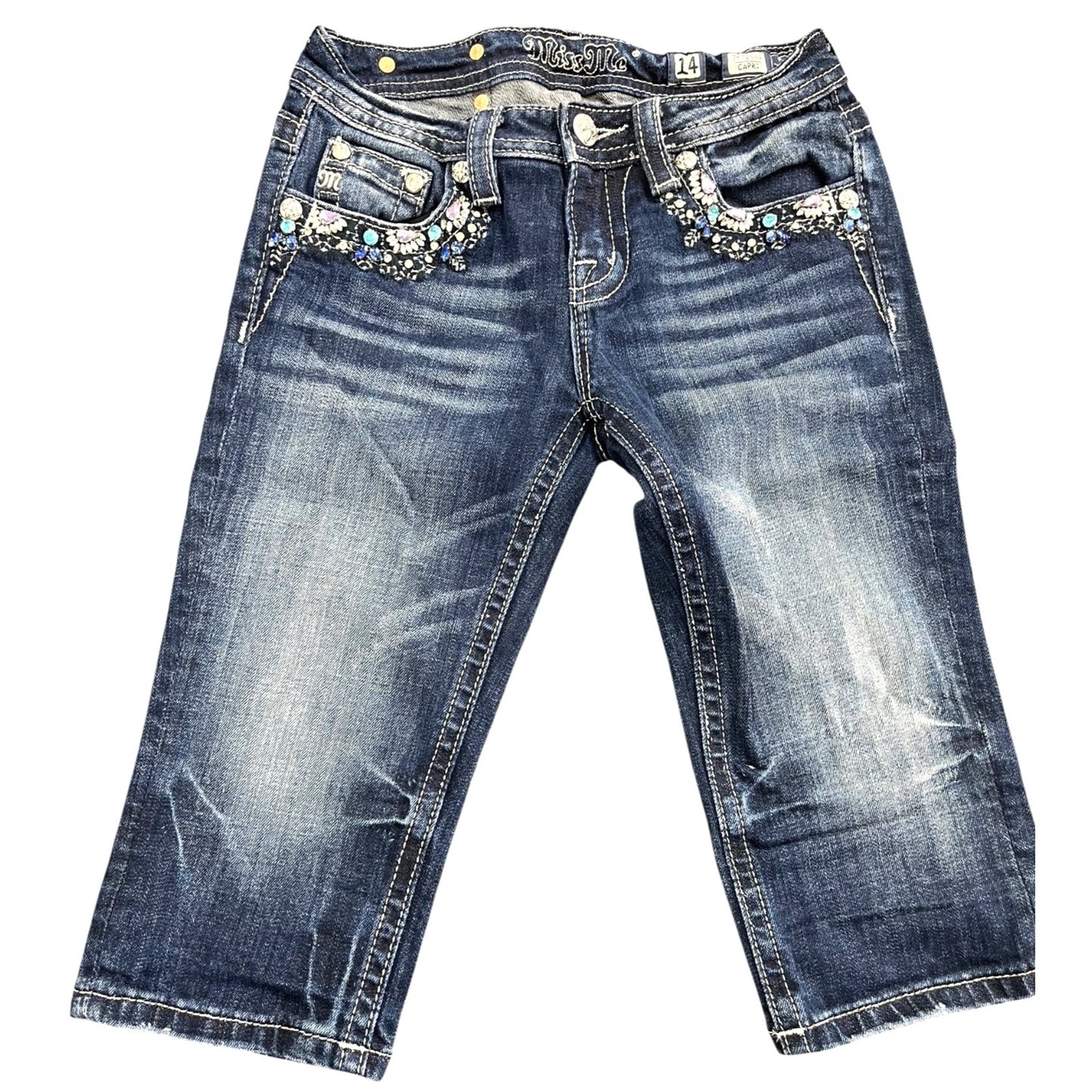 Miss Me Youth Capri Jeans Size 14