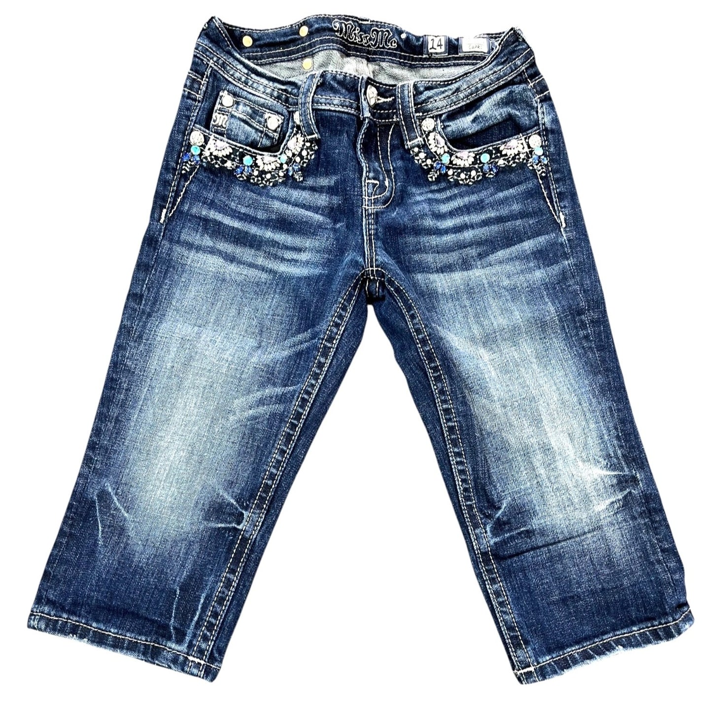 Miss Me Youth Capri Jeans Size 14